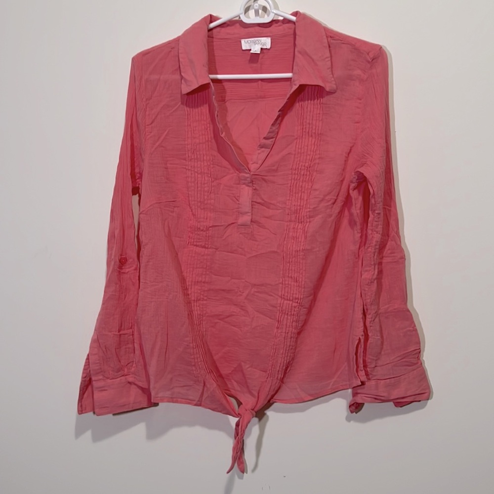 Morgan Taylor 100% cotton pink blouse - size L